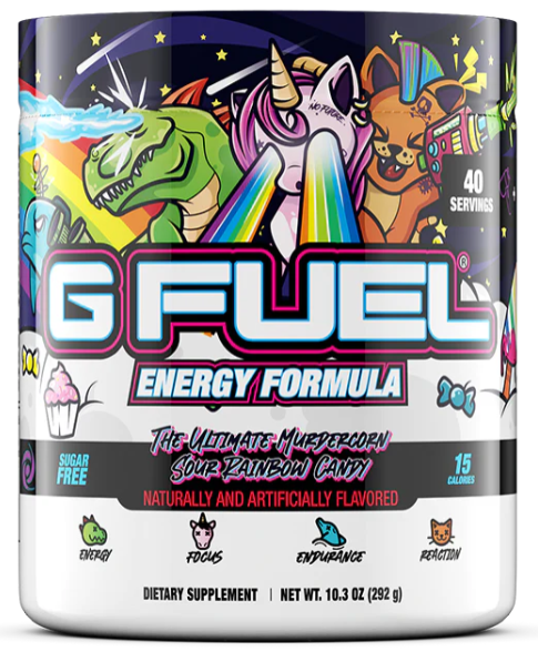 NEW G Fuel Flavor - The Ultimate MurderCorn - Sour Rainbow Candy