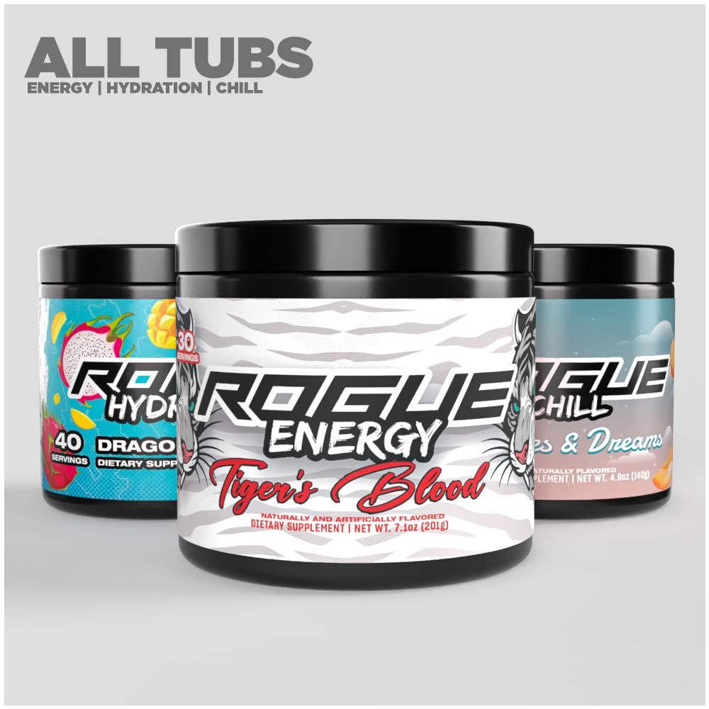 Energy Rouge Cup Rogue Energy Gaming Drinks | Gamer Fuel | All Flavors