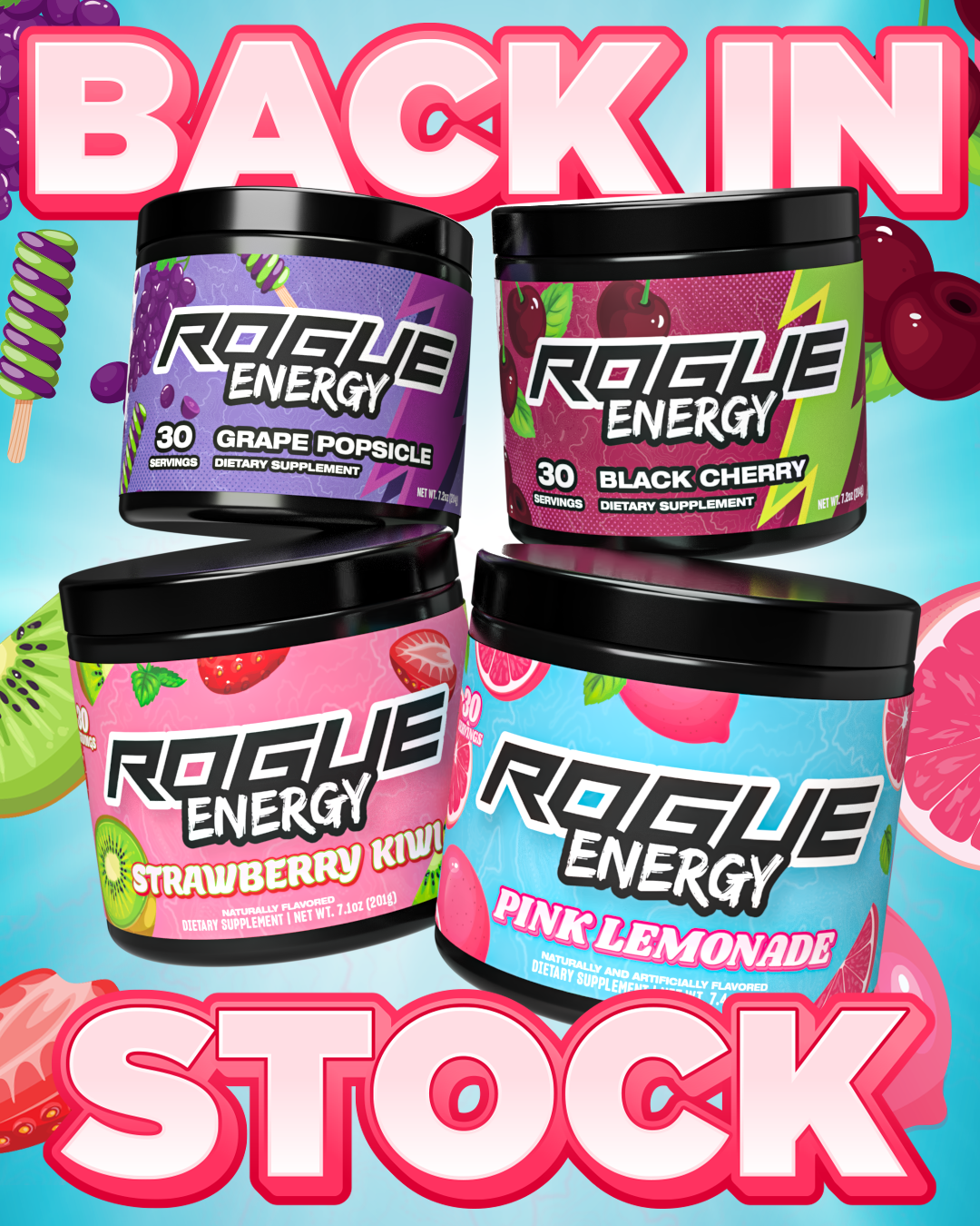Energy Rouge Cup World's Best Gaming Energy Drink & Gaming Supplements – Rogue Energy