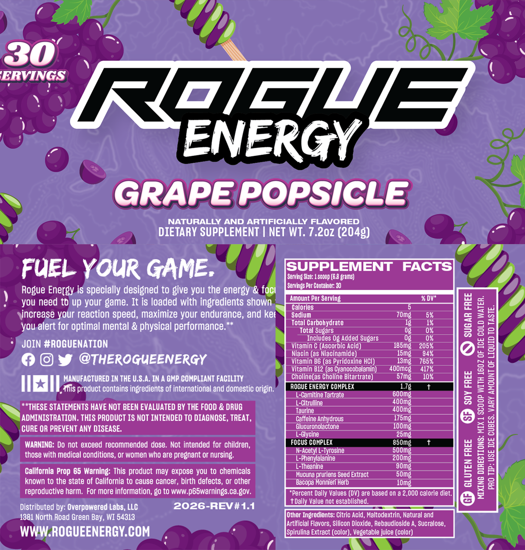 Paleta de uva (Energética)