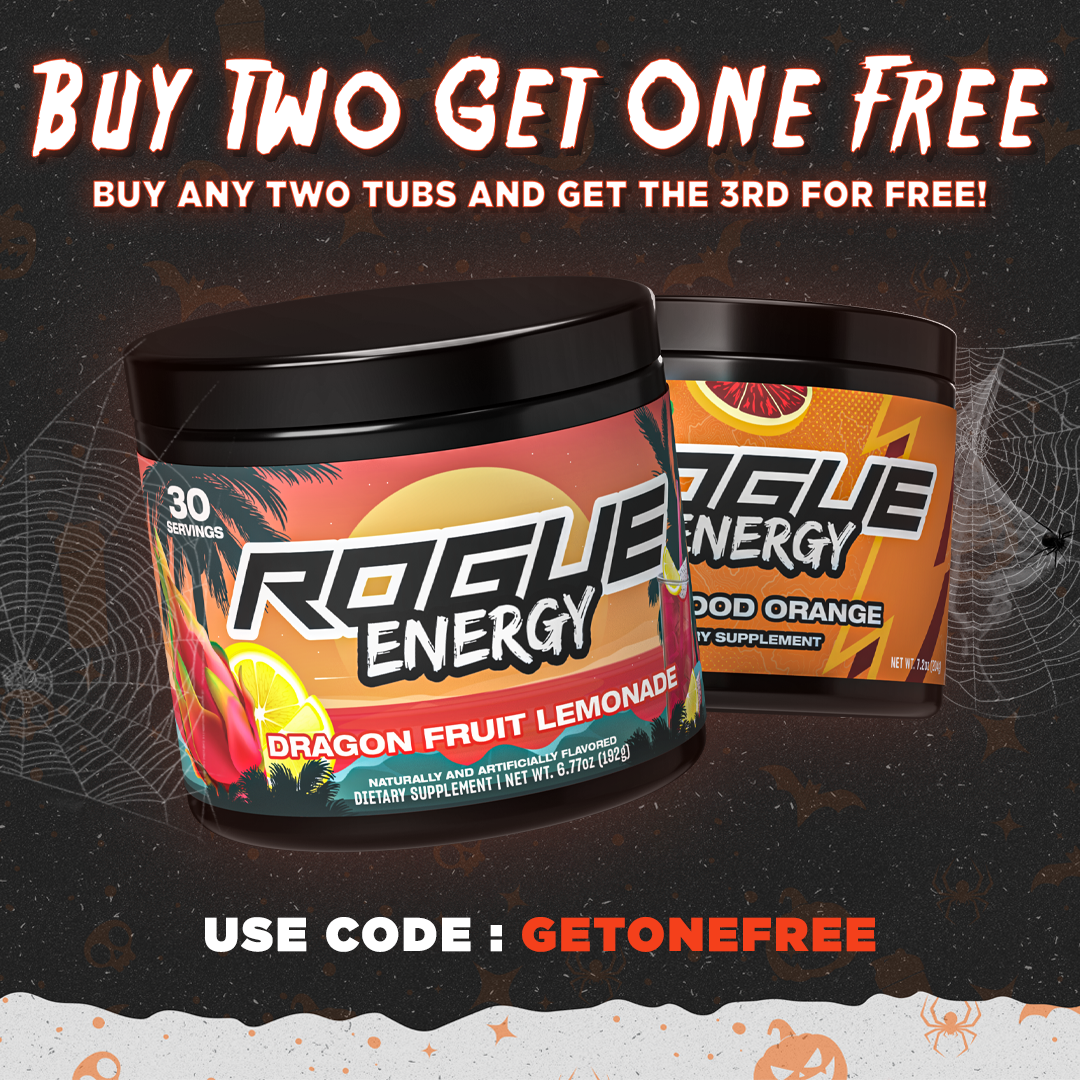 Rogue Energy Gaming Energy Drink Halloween Sale