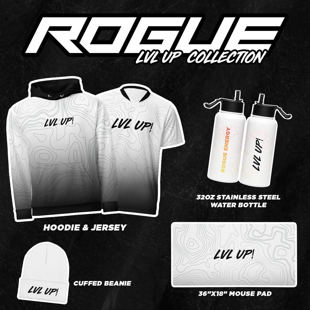 Rogue Energy Limited Edition LVL UP Merch Collection