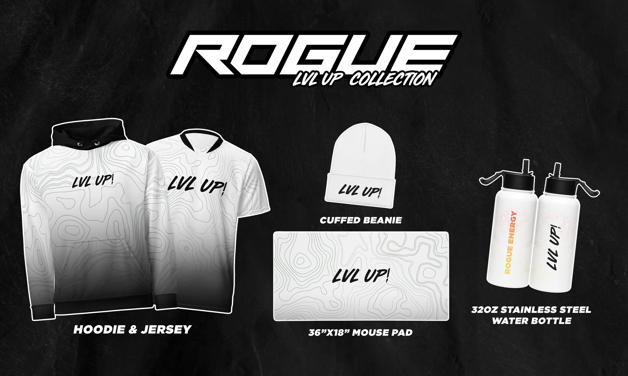 Rogue Energy Limited Edition LVL UP Merch Collection