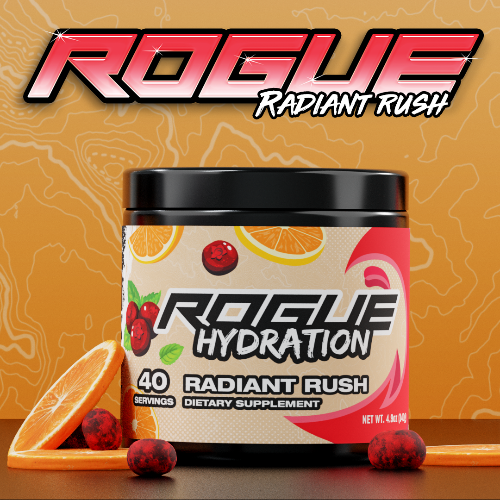 Rogue Energy Radiant Rush Hydration Gaming Drink