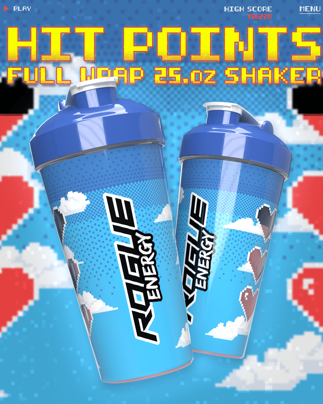Energy Rouge Cup Rogue Energy | Hit Points Shaker Cup