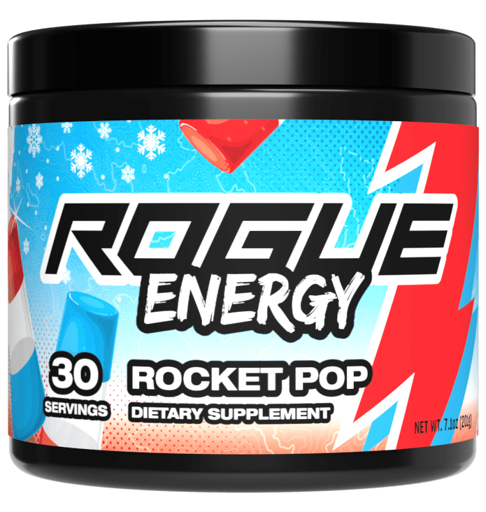 Rogue Energy Gaming Energy Drink Rocket Pop Better Than G Fuel