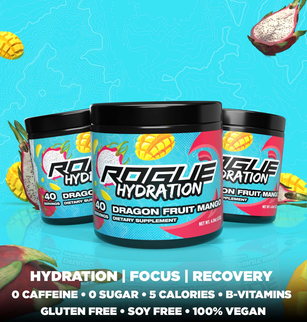 Ruck Nutrition Ruck Rage Mango Rogue Hydration | Gaming Drink - Dragon Fruit Mango β Rogue Energy