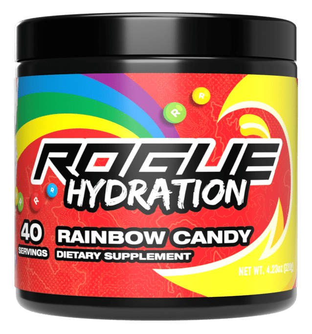 Rogue Hydration Rainbow Candy Gaming Drink
