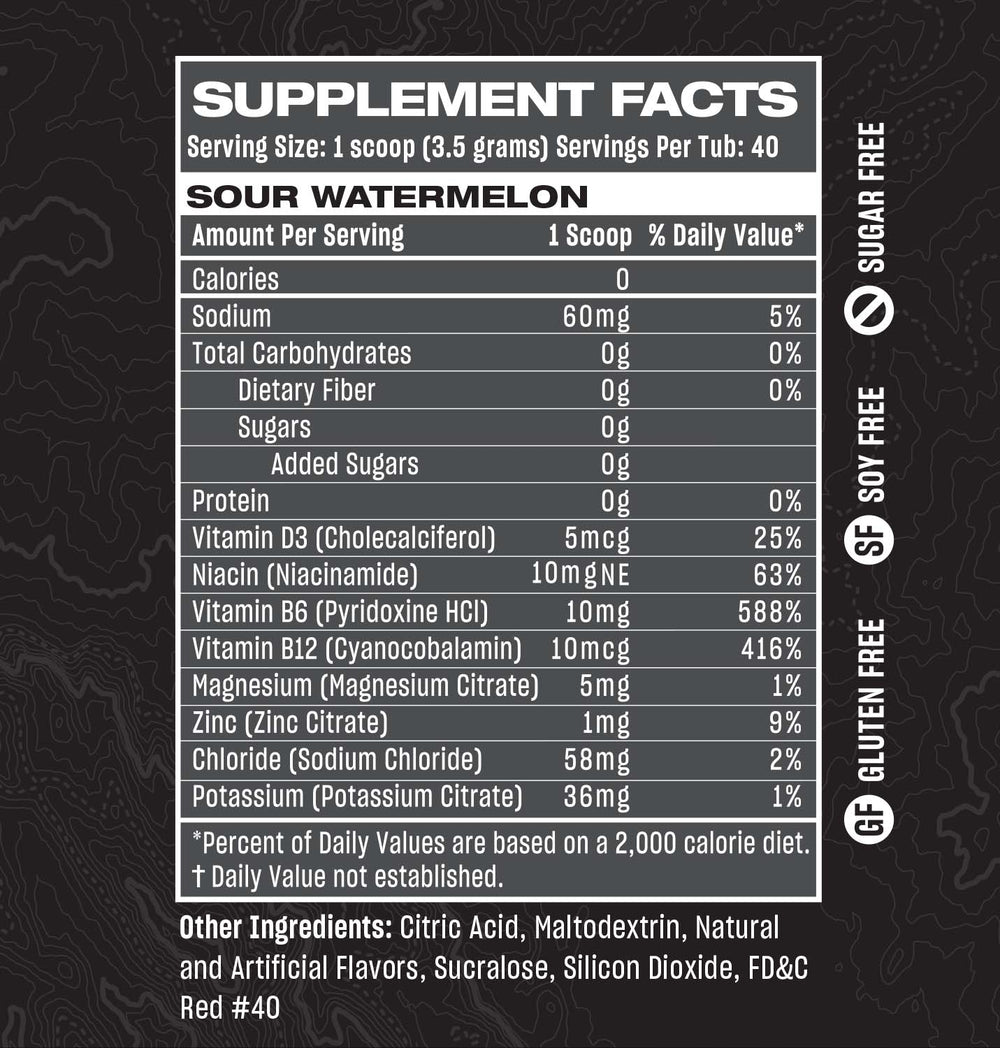 rogue hydration sour watermelon gaming drink. zero sugar, great tasting, alternative to gfuel