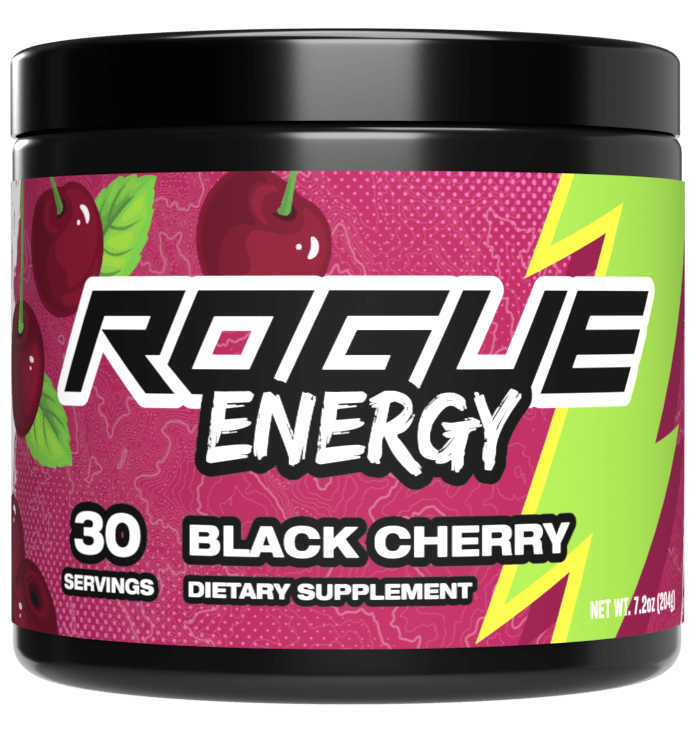 Rogue Energy Gaming Drink Black Cherry 30 Serving Tub