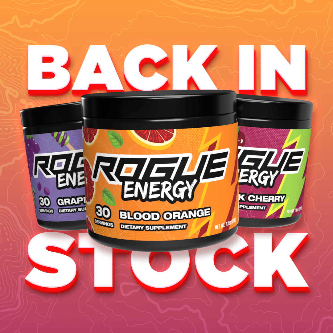 Rogue Energy Gaming Drink 1.0 Formulas Back In Stock