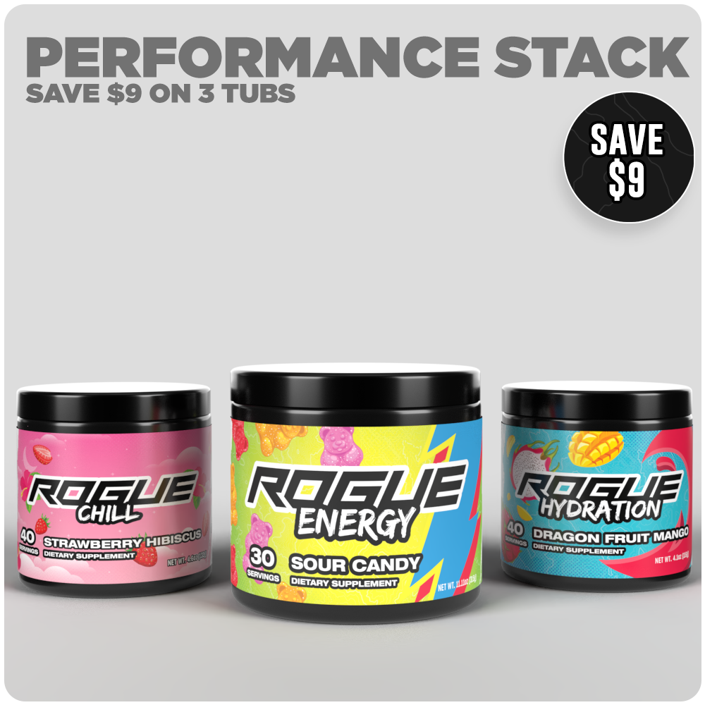 Rogue Energy Performance Gaming Energy Drink Performance Stack Bundle