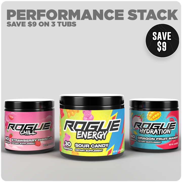 Rogue Energy Performance Gaming Energy Drink Performance Stack Bundle