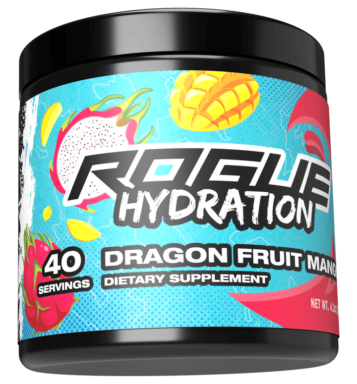 Rogue Hydration Gaming Drink Dragon Fruit Mango Tub Right