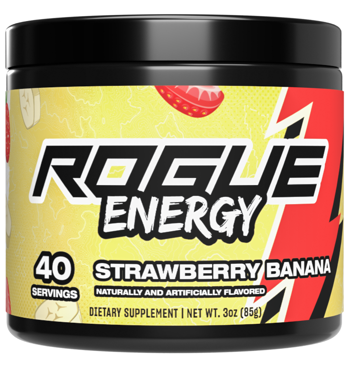 Rogue Energy Strawberry Banana Gaming Drink G Fuel Alternative