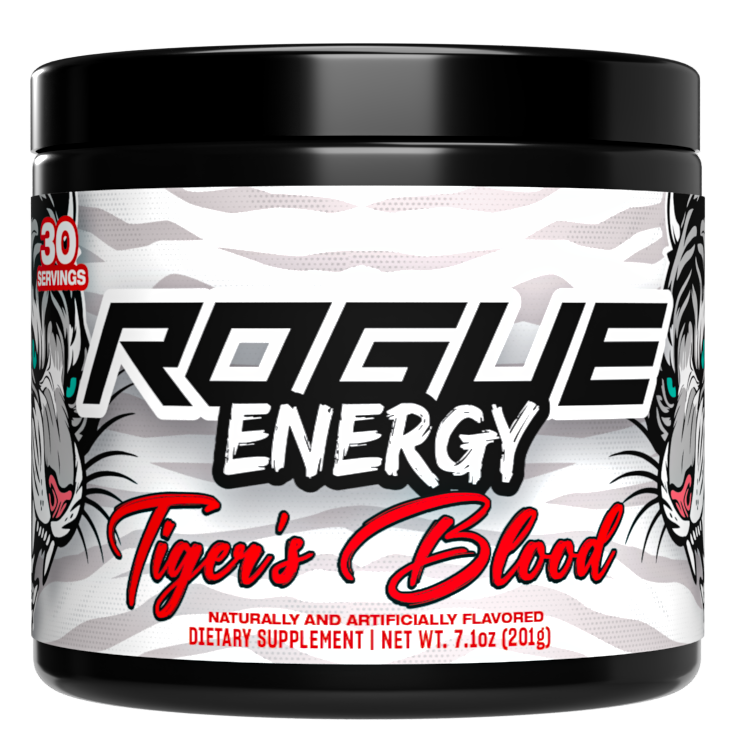 Rogue Energy Tiger's Blood Gaming Energy Drink Tub - Front