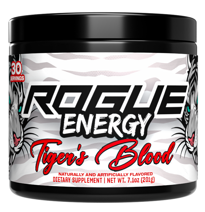 Rogue Energy Tiger's Blood Gaming Energy Drink Tub - Front