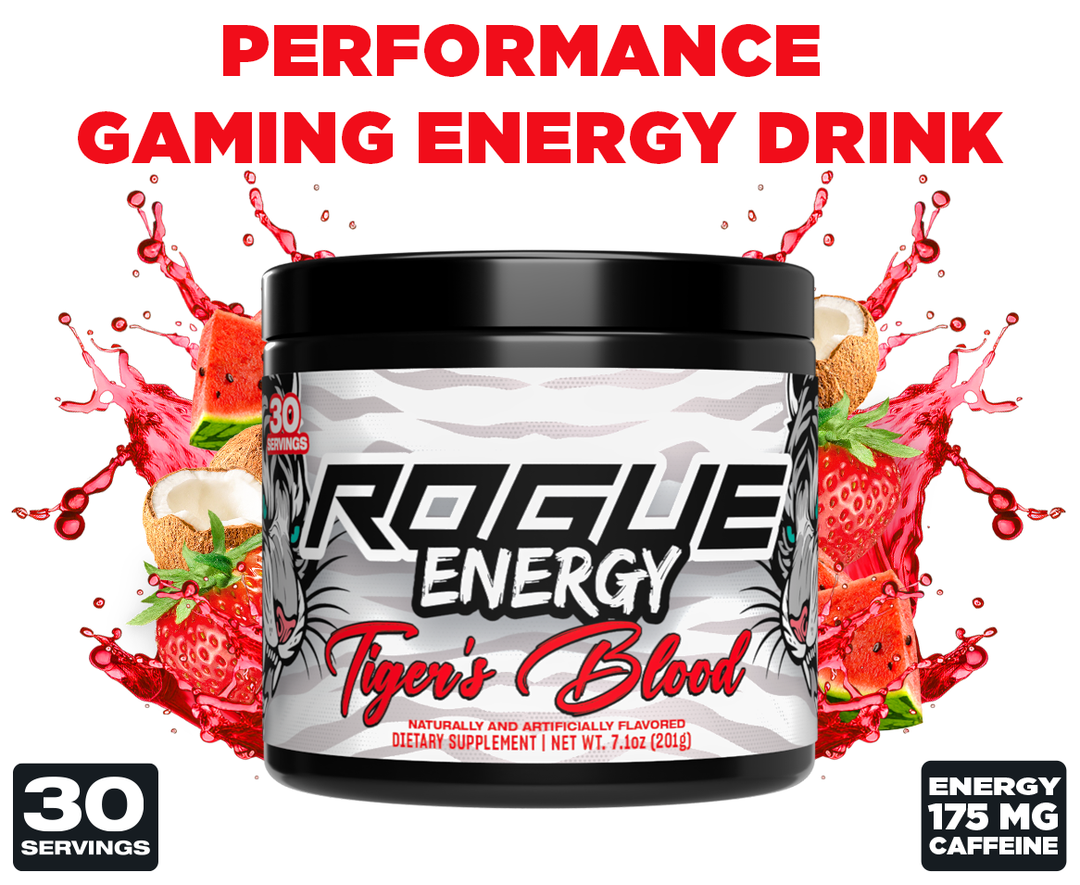 Rogue Energy Tiger's Blood Gaming Energy Drink Tub - Promo