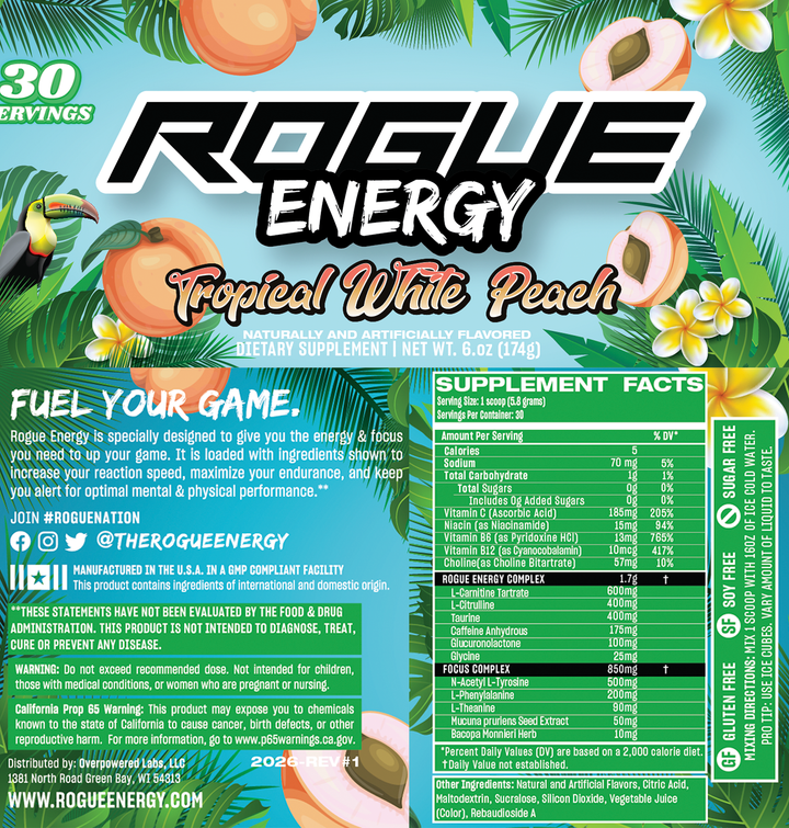 Tropical White Peach (Energy)