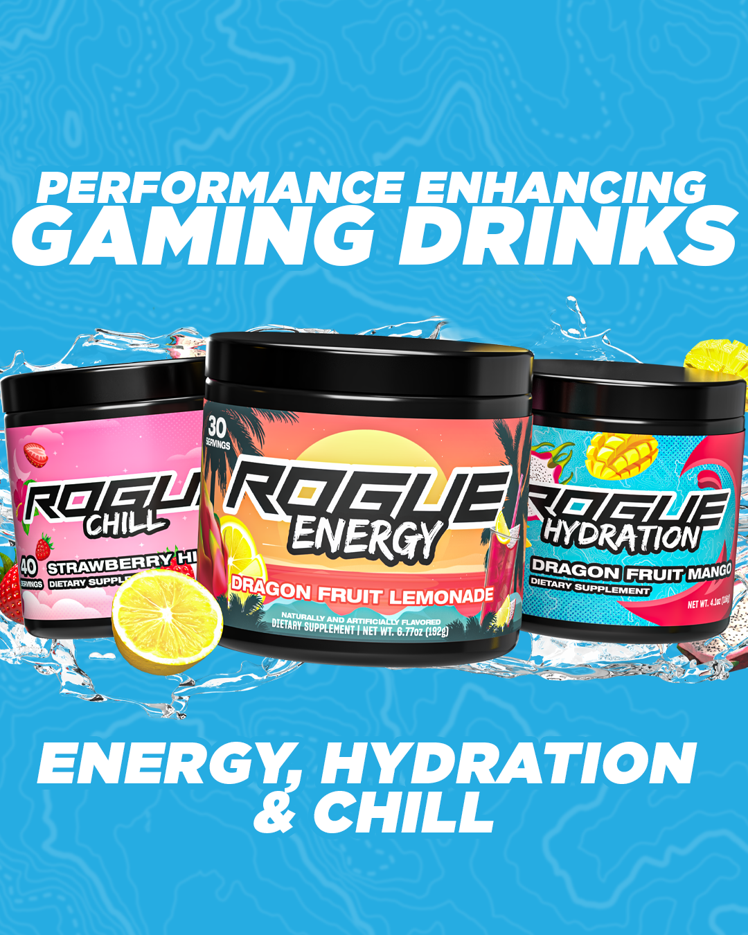Energy Rouge Cup Rogue Energy - World's Best Gaming Energy Drink