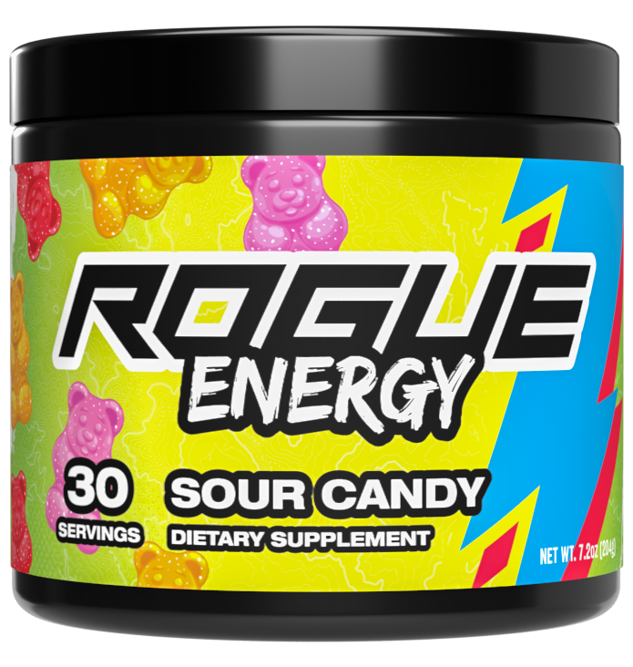 Rogue Energy Gaming Drink Sour Candy 30 Serving Tub